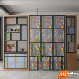 Decorative cabinet Skp Files